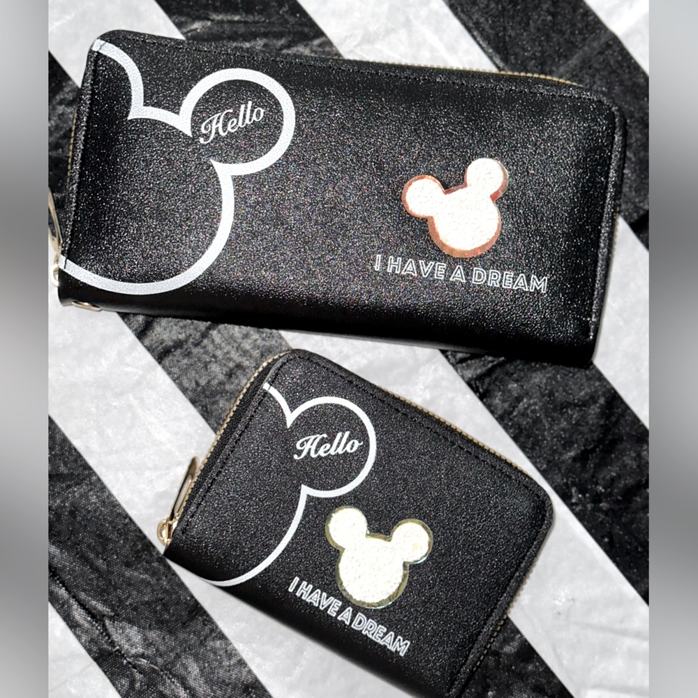 COPY - Disney Mickey Mouse Lg Wallet & Mini Wallet / Coin Bag Bundle NWT